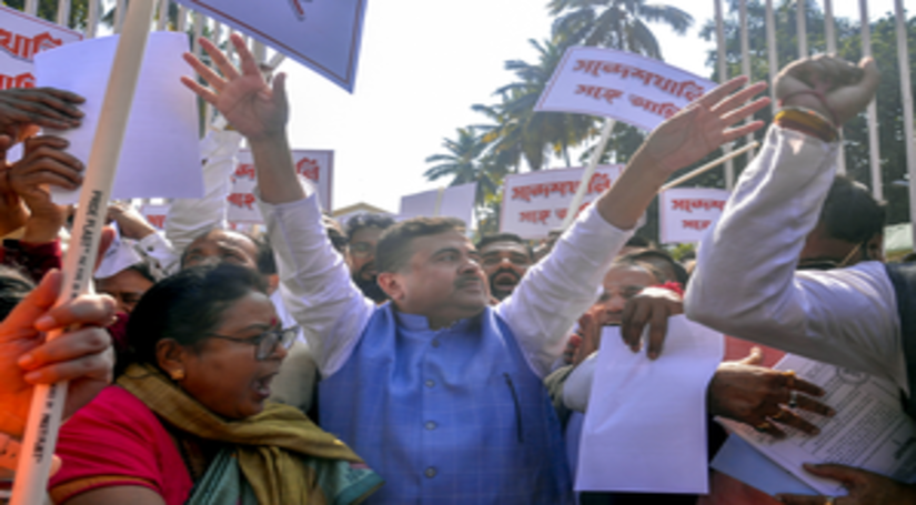 पुलिस ने बंगाल भाजपा विधायकों को हिंसा प्रभावित संदेशखाली जाने से रोका