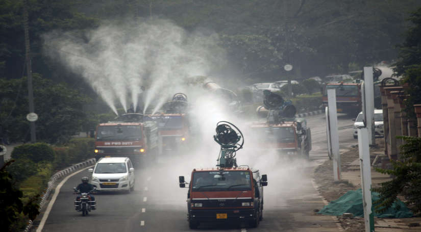 दिल्ली की वायु गुणवत्ता अब भी 'बहुत खराब' श्रेणी में