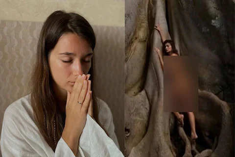 700 साल पुराने पवित्र पेड़ के नीचे महिला ने खिंचवाई अश्लील फोटो, कठोर सजा के डर से मांगने लगी माफी